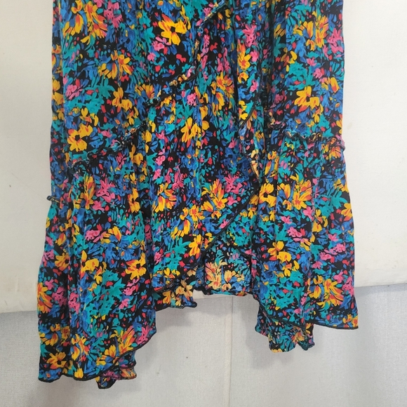 Silk & Salt Journey Flower Maxi Wrap Dress Size XL - Picture 10 of 16